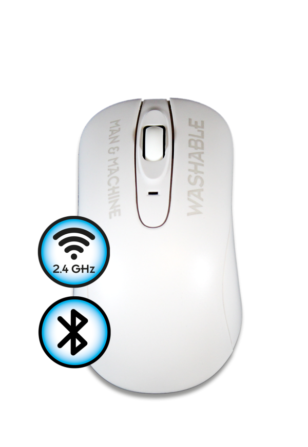 Washable wireless computer mouse connects over 2.4 GHz and Bluetooth™ - C Mouse Wireless by Man & Machine.