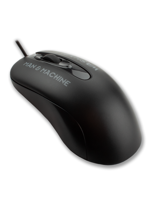 Washable black mouse for easy disinfection - C Mouse black by Man & Machine