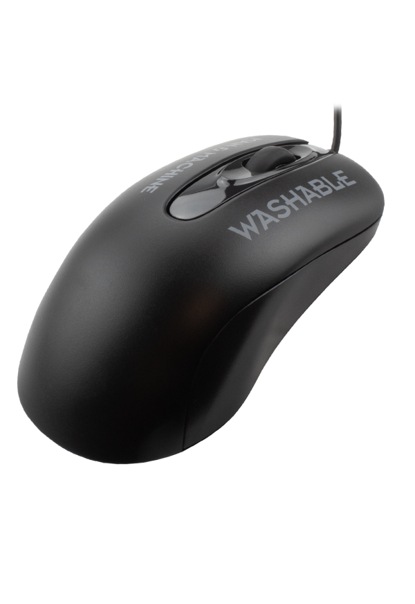 IP68 washable black computer mouse for cleanroom, healthcare and industrial settings - C Mouse black by Man & Machine